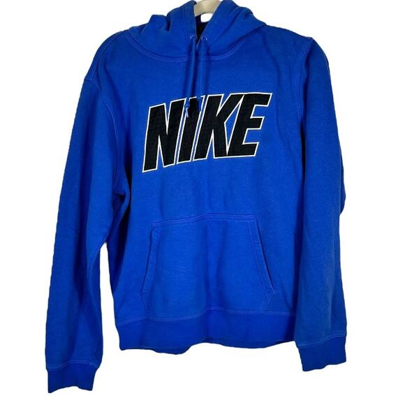 Nike Blue Drawstring Hoodie Medium - Picture 1 of 6